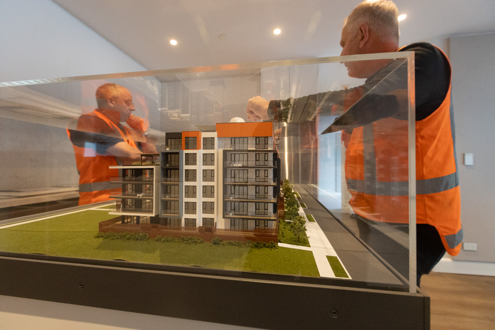 This model will be in the new five-unit display suite, opening in June. Photo / Jason Dorday