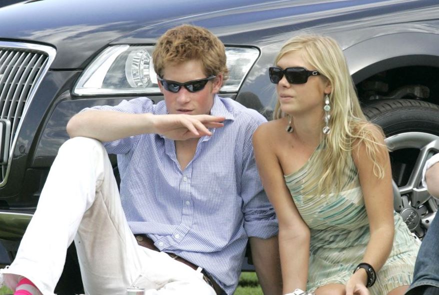 Prince Harry and his girlfriend Chelsy Davy attend the Cartier International Polo match at the Guards Polo Club on 30 July, 2006 in Egham, England. Photo / Getty Images