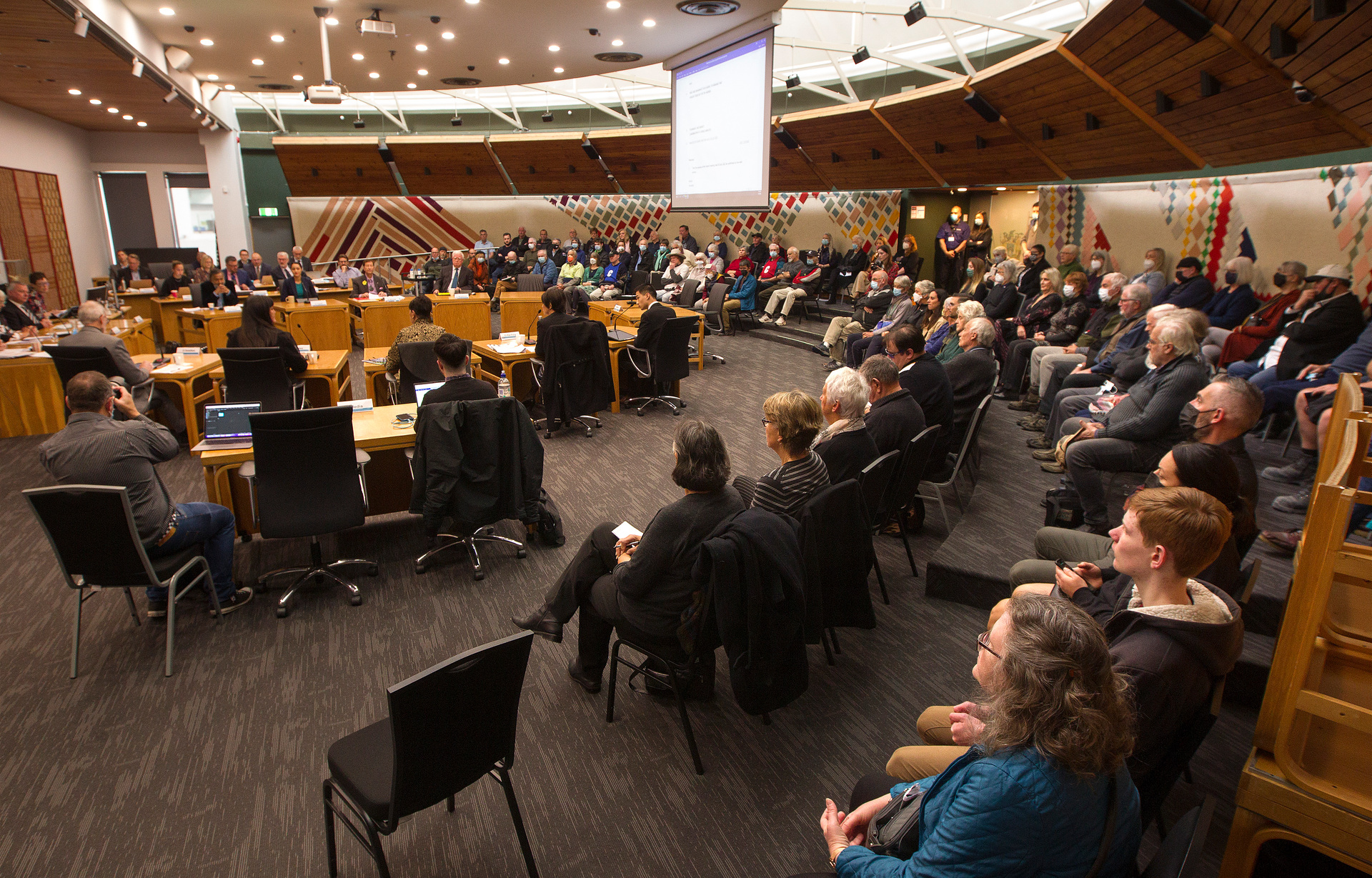 Rotorua Lakes Council meeting on Thursday. Photo / Ben Fraser