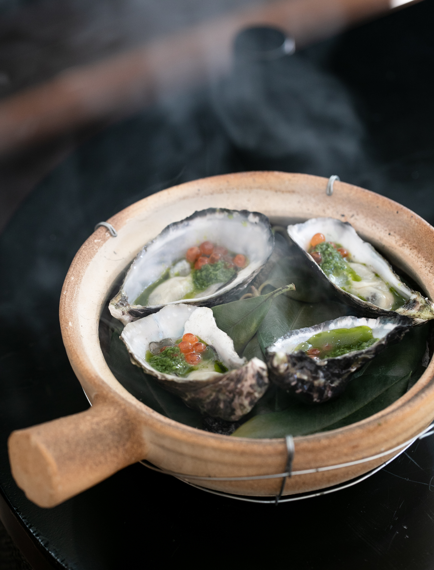 Oysters on the menu at Milenta in Victoria Park. Photo / Babiche Martens 