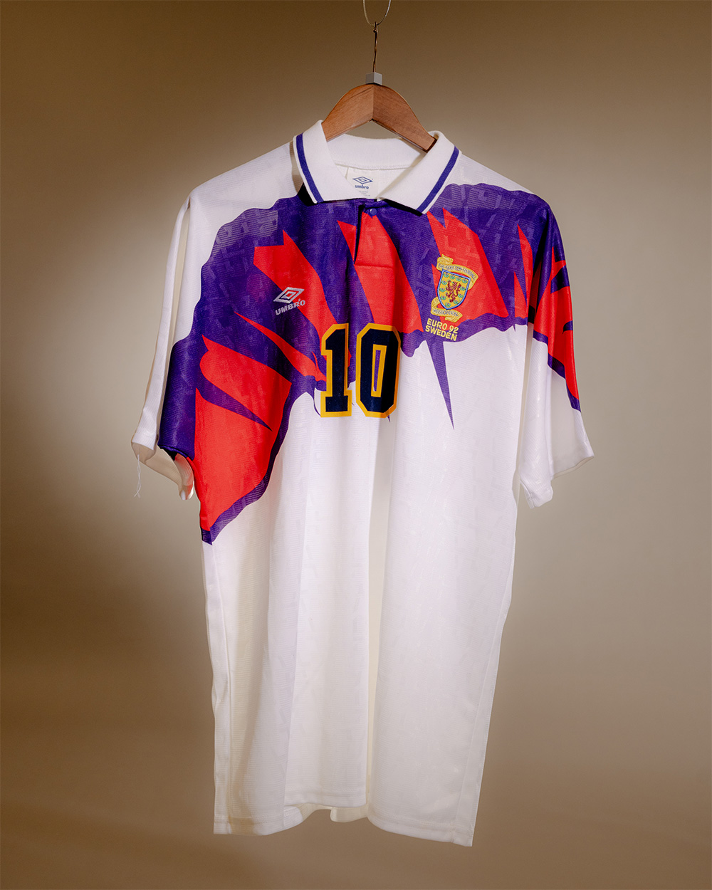 Scotland's alternative jersey for the 1992 European Championship. Photo / Jack Roe for The New York Times