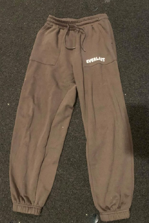 The Everlast track pants were like this, but black or dark grey. Photo / NZ Police