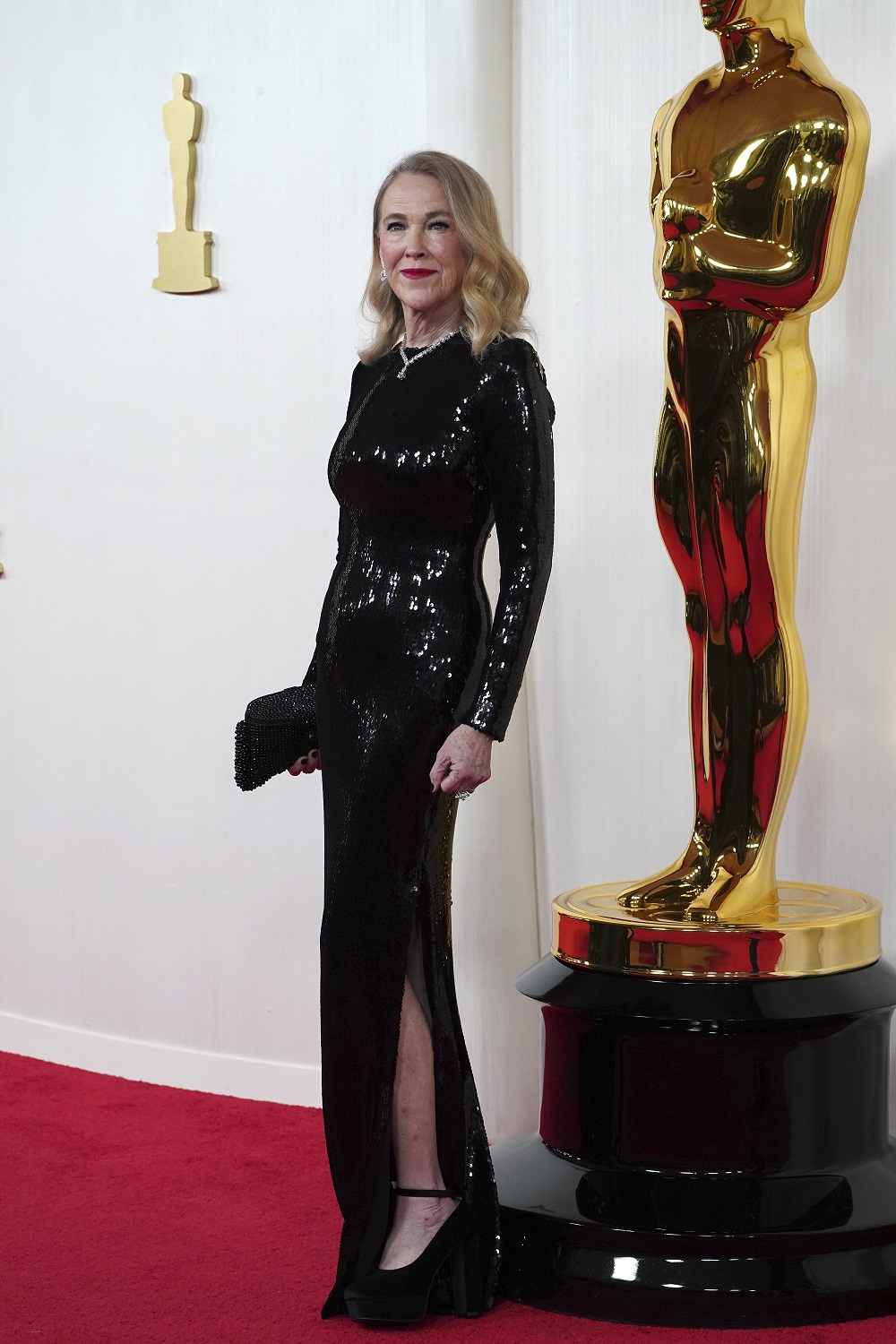Catherine O'Hara arrives at the Academy Awards in Los Angeles. (Photo / AP