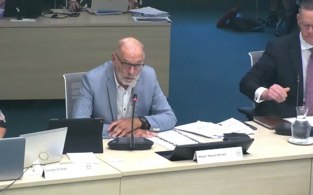 Auckland Mayor Wayne Brown says councillors should resign if they don't agree with his decisions on their roles. Photo / Auckland Council