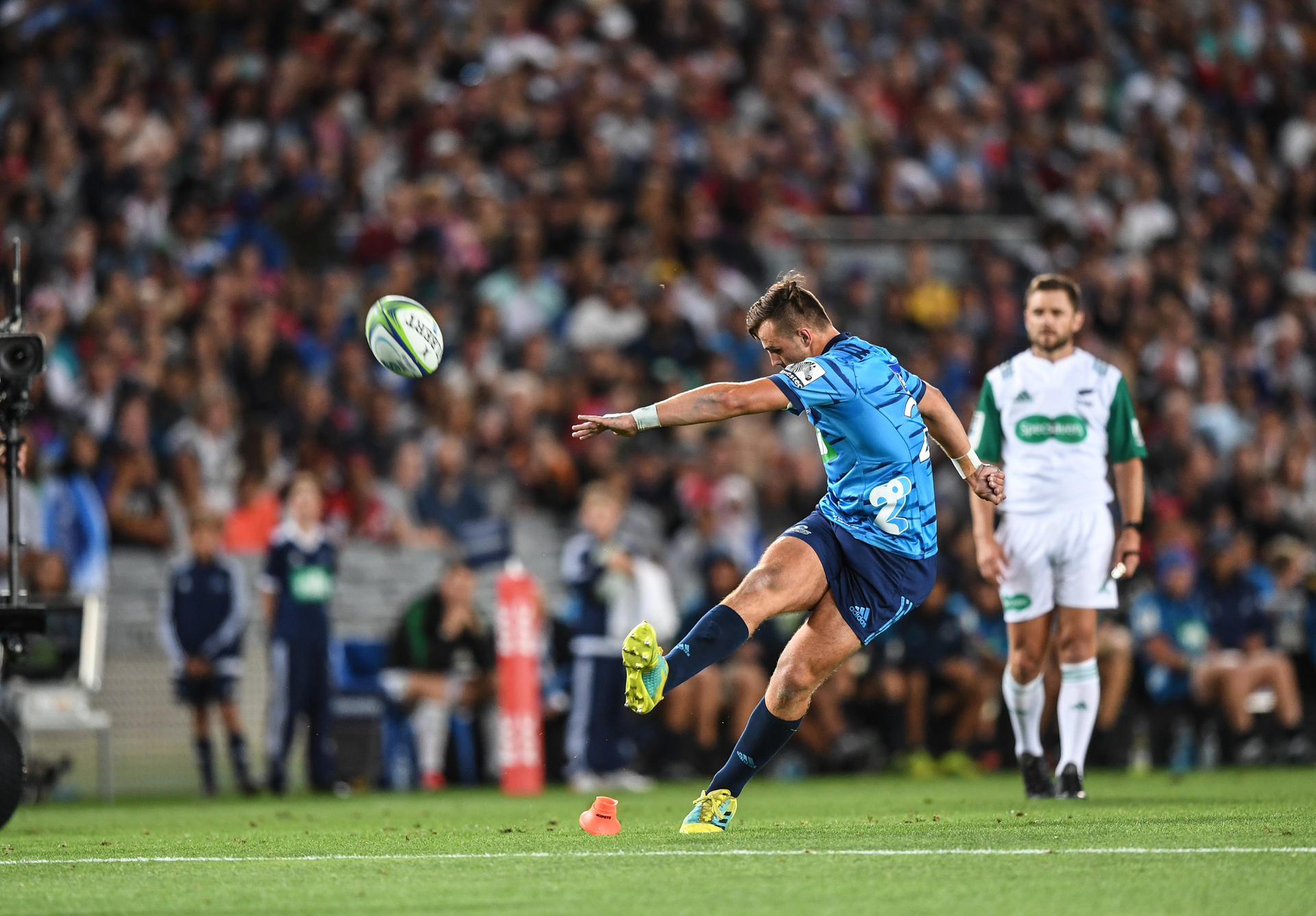 That kick versus the Crusaders in 2019. Photo / Photosport