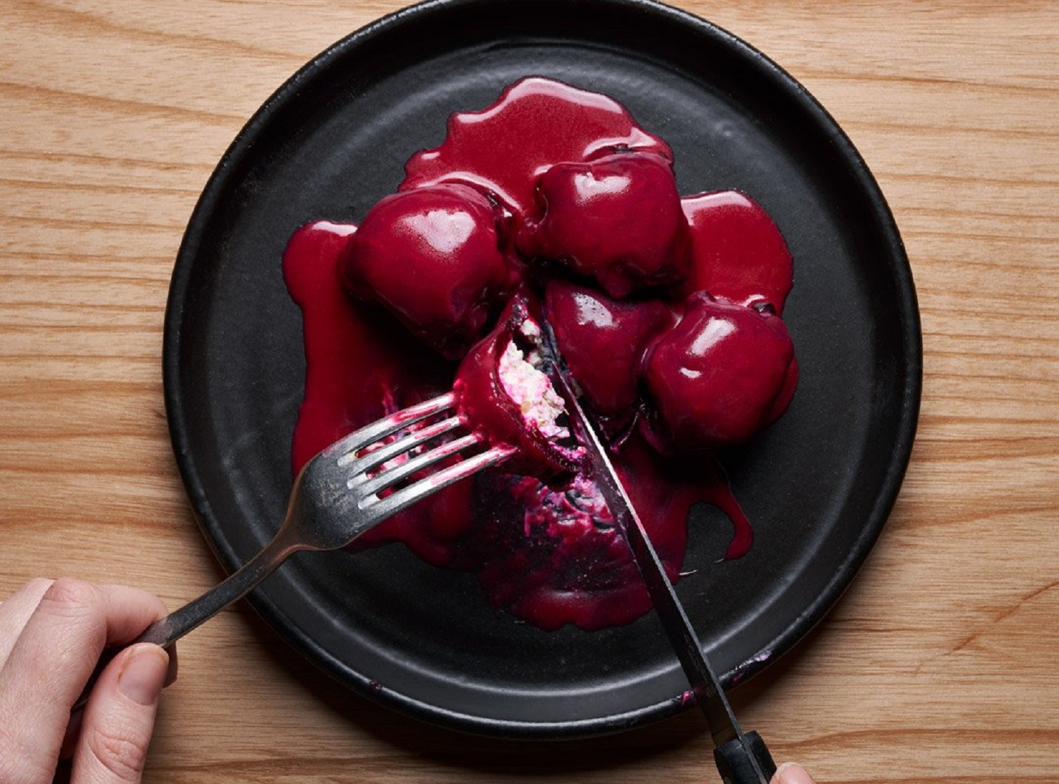 Beetroot ravioli from Alta. Photo / Supplied