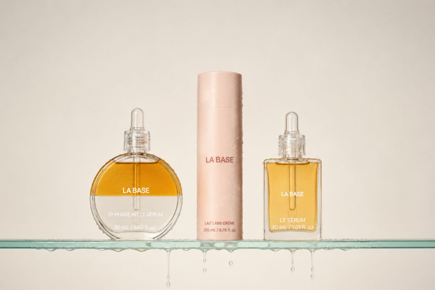 The La Base range also includes a Bi-Phase Belly Serum and Le Serum, neither of which requires breast milk to be mixed in. 