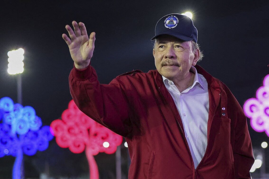 Daniel Ortega declared there would be no further elections in Nicaragua. Photo / Cesar Perez, El 19 Digital, AFP