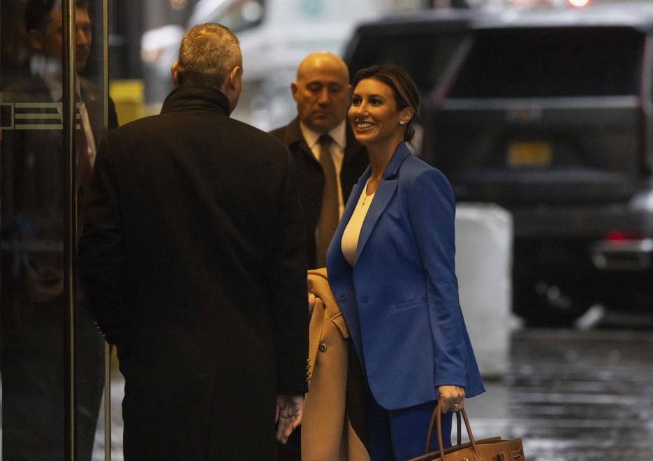 Alina Habba, one of ex-President Donald Trump's lawyers, arrives at Trump Tower. Photo / AP