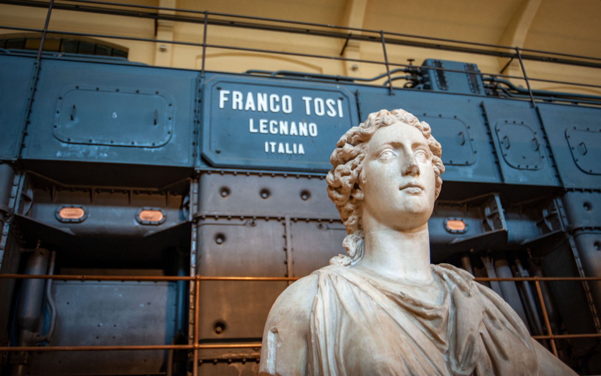 Priceless marble statues are set against a backdrop of industrial machines at Centrale Montemartini Museum, a sculpture gallery housed in Rome's first electrical power plant. Photo / Trevor Templeman