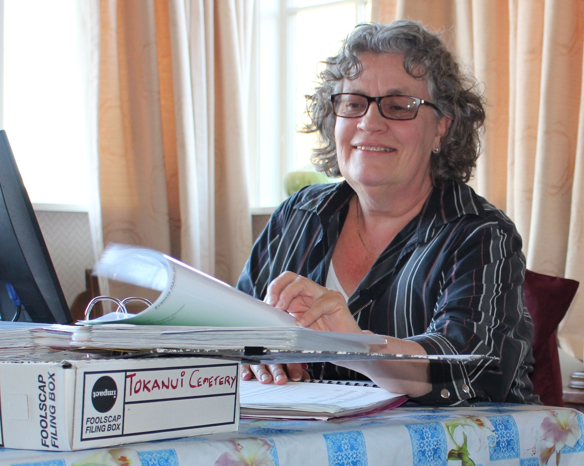 Researcher Anna Purgar has been identifying the people buried in the Tokanui cemetery.  Photo / supplied