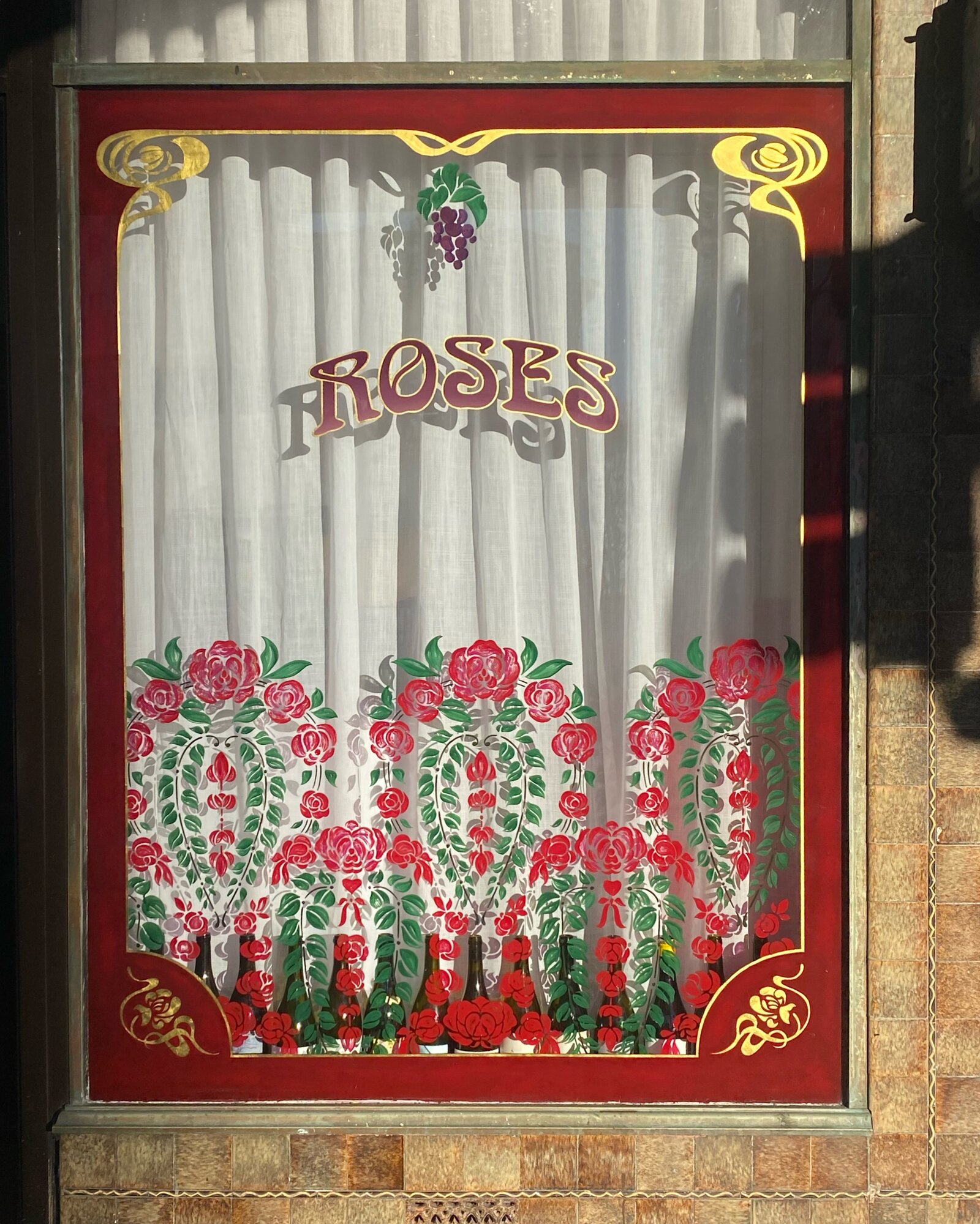  The window display at Roses Dining Room was a collaboration with designer Raphael Roake.