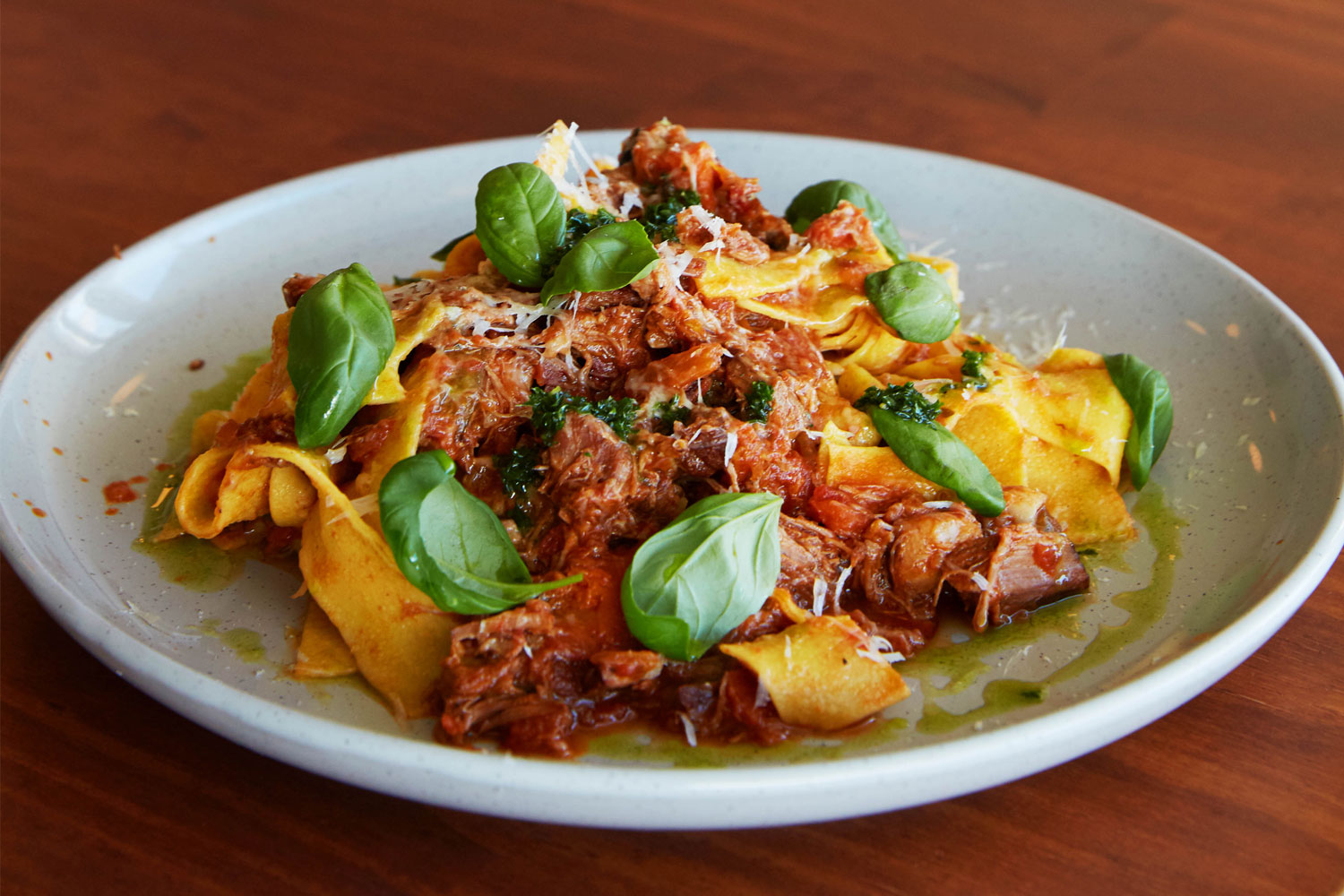 The lamb pappardelle on the menu at Ambler. Photo / Rebecca Zephyr Thomas