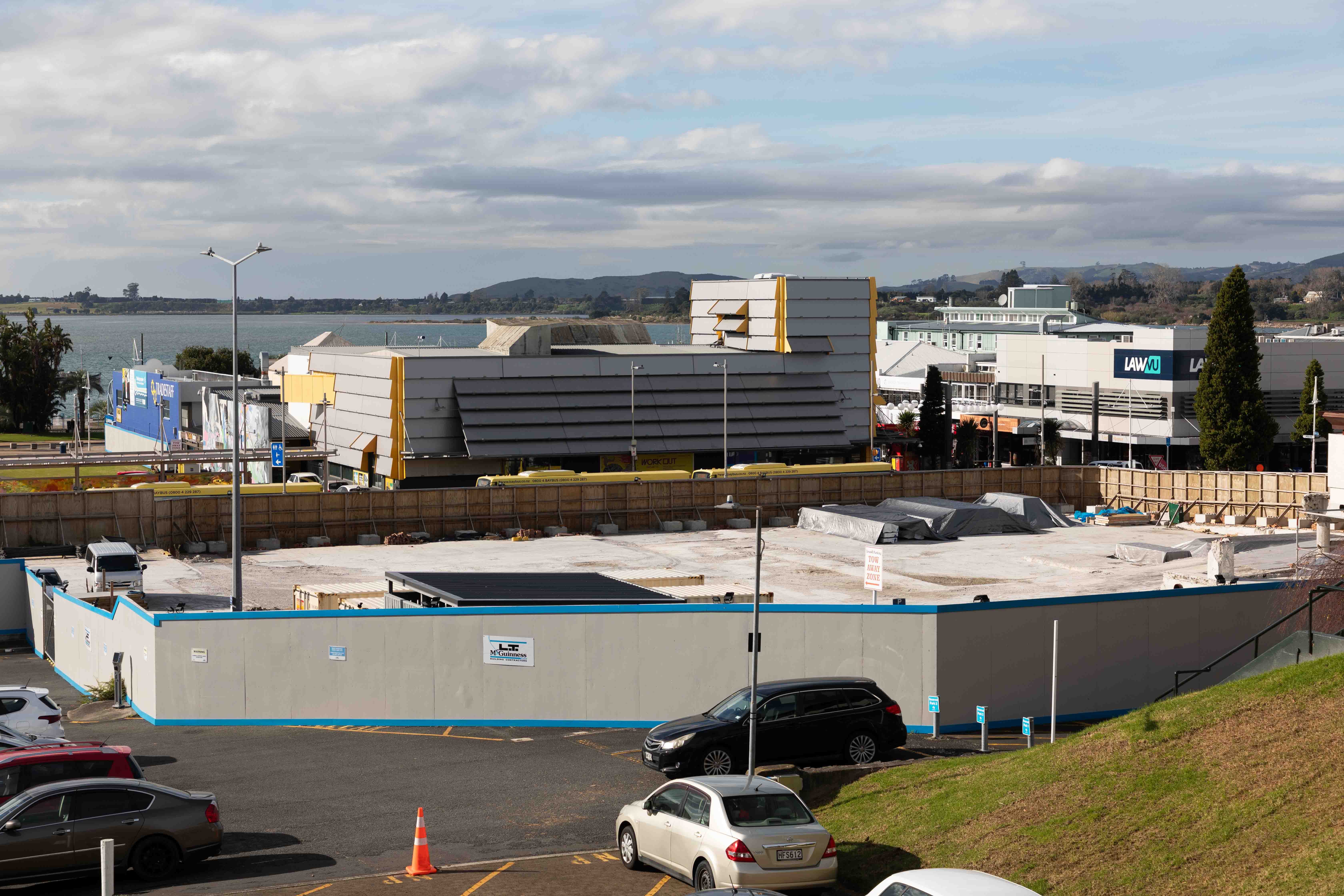 The construction site of the Civic Precinct in Tauranga. Photo / Alex Cairns