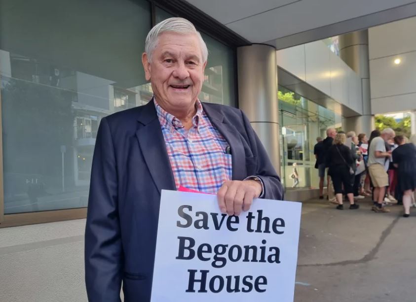Wayne Norwood was among those urging the council to retain the Begonia House. Photo / RNZ / Krystal Gibbens