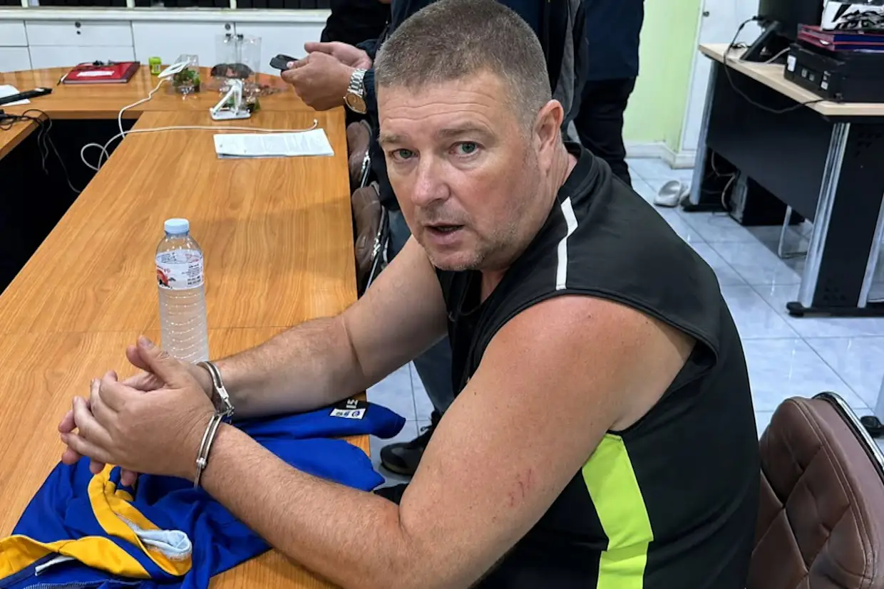 Thai immigration detained Simon Peter Carman, 45, at Bangkok's Suvarnabhumi Airport.