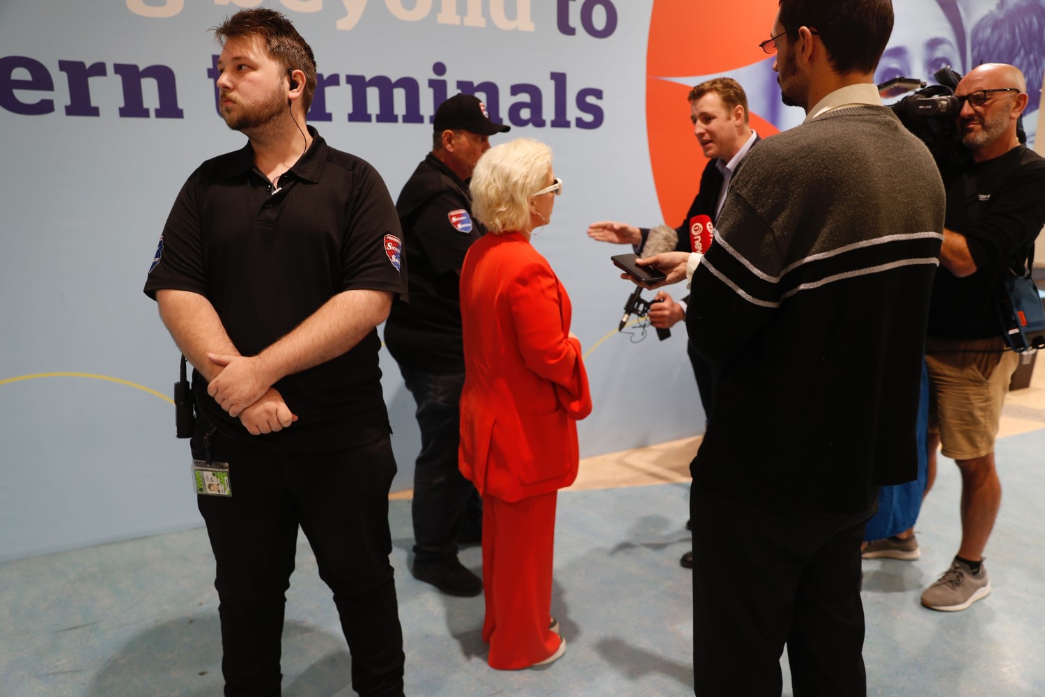 Anti-trans activist Kellie-Jay Keen-Minshull - aka Posie Parker - arrives at Auckland Airport. Photo / Dean Purcell