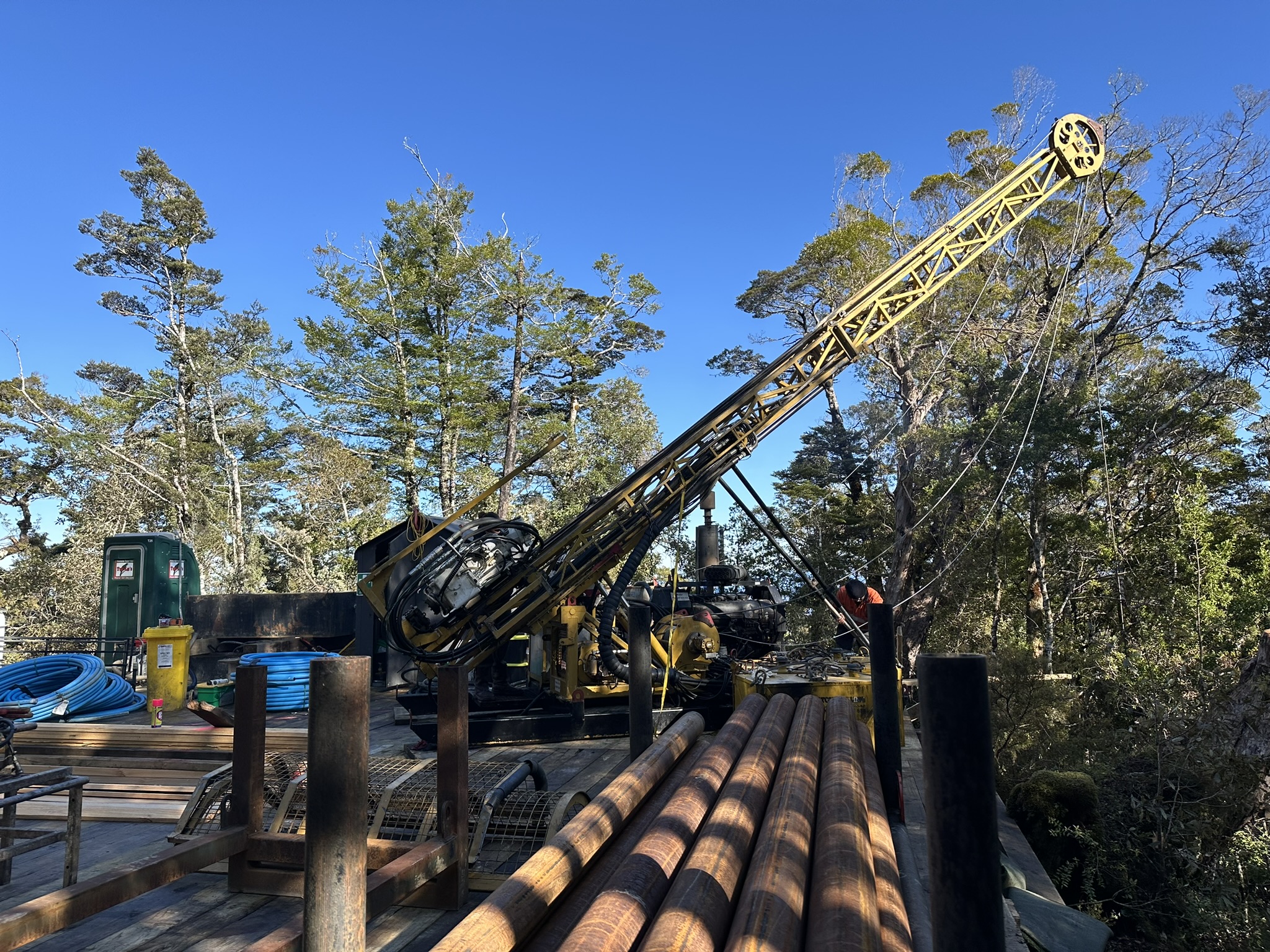 Rua Gold is undertaking exploratory drilling for antimony near Reefton.