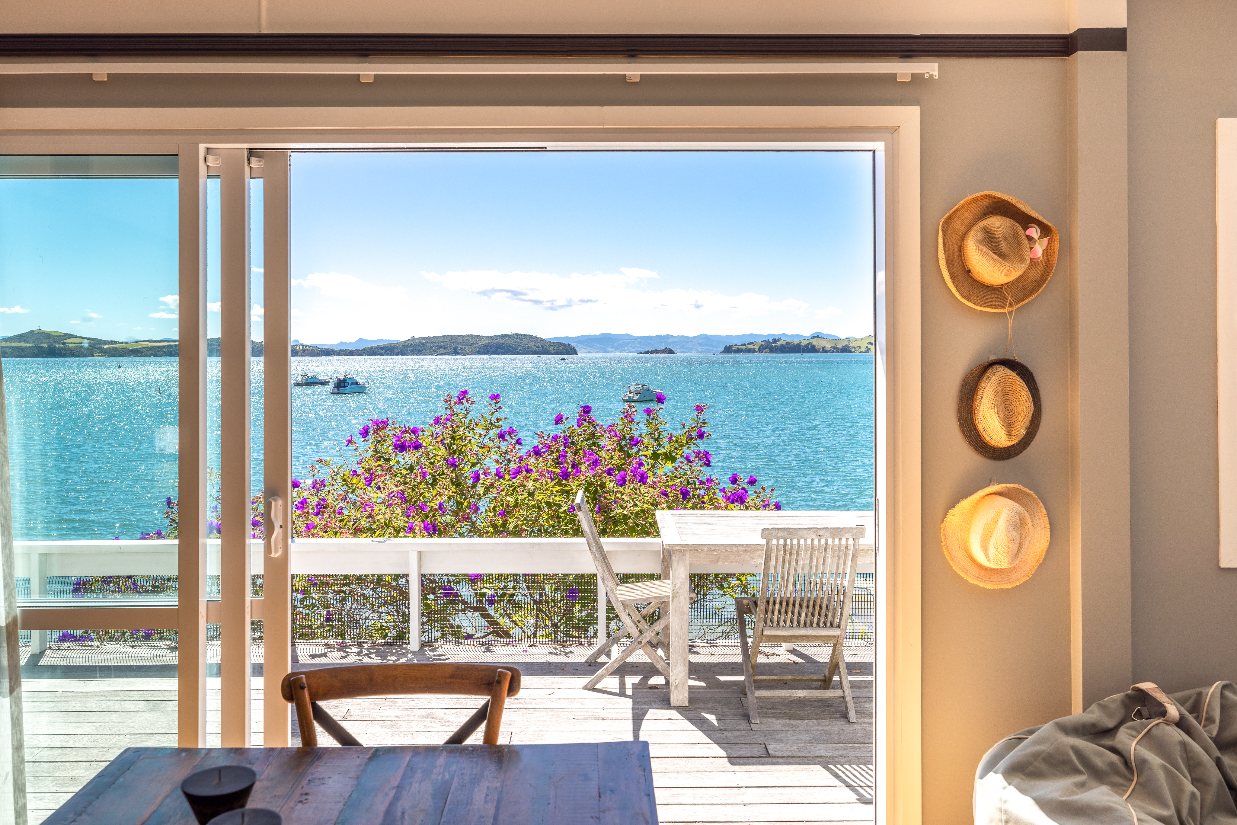 The view alone is worth $50million but this slice of Waiheke Island paradise will only set you back around $2.5million. Photo / Supplied