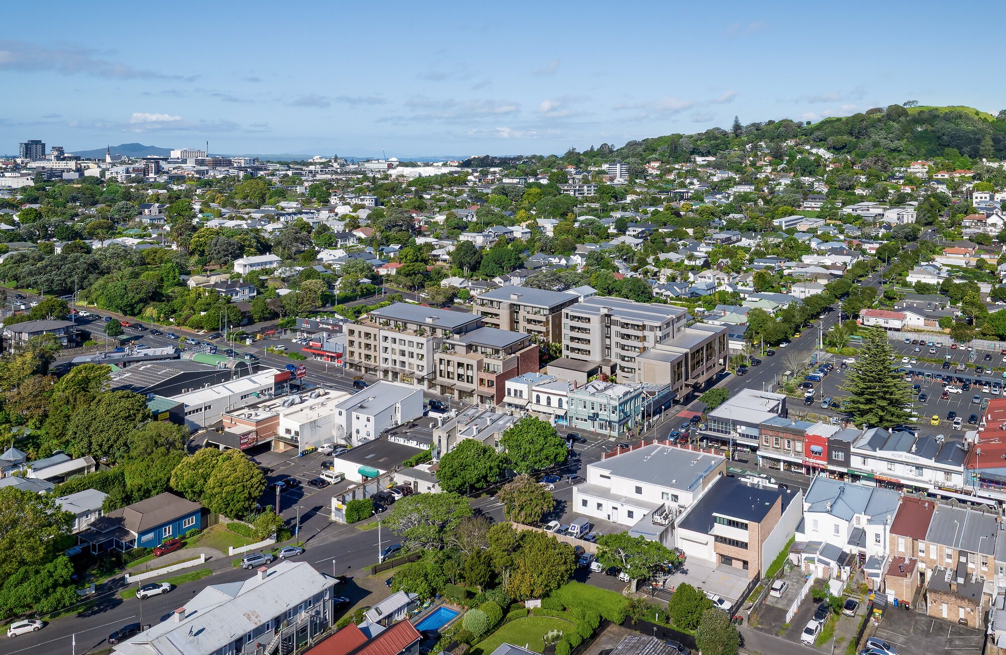 Plans for the development of a site between Dominion Rd and Valley Rd in Mt Eden, Auckland. Image / Precinct Properties