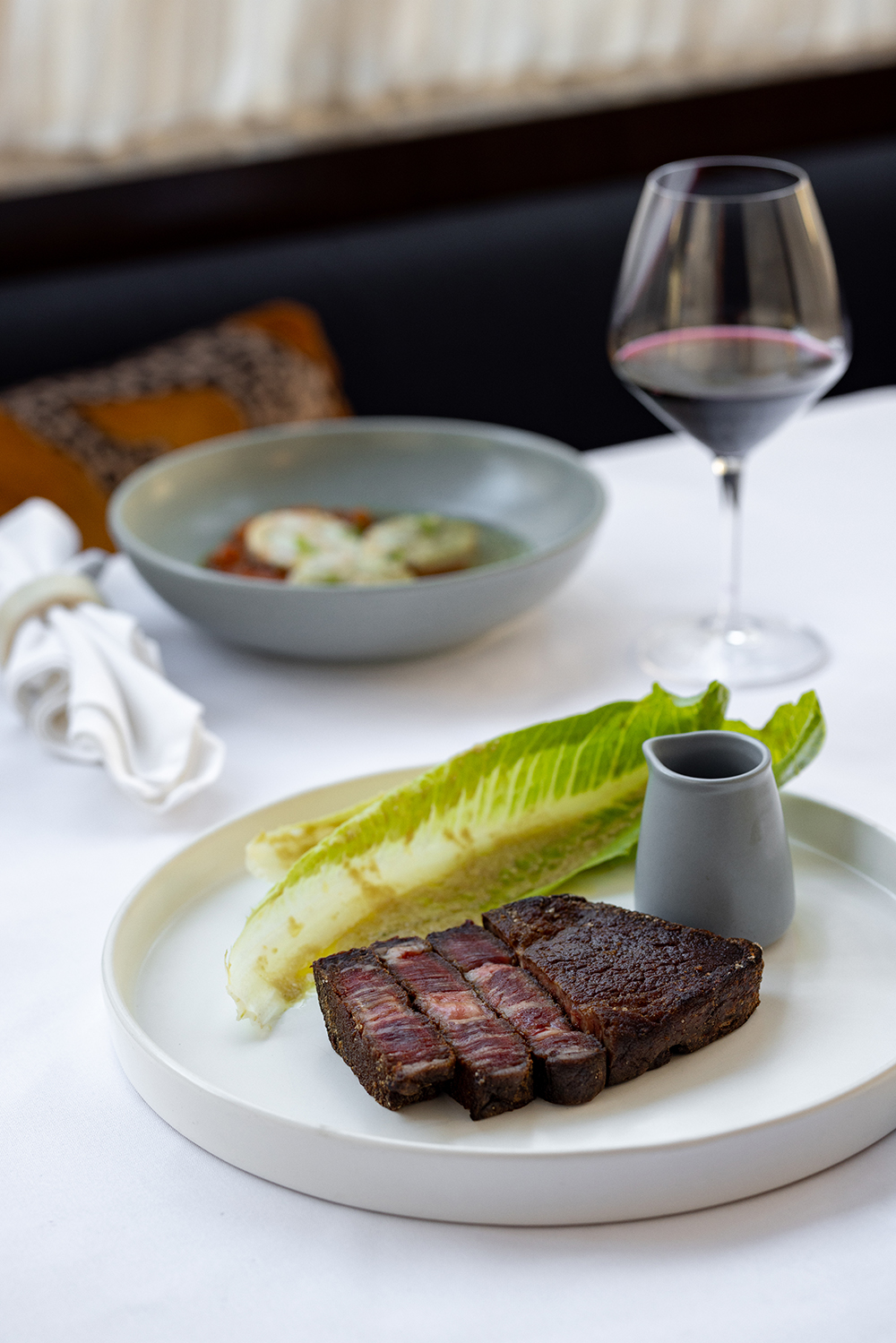 The beeswax-aged scotch fillet. Photo / Babiche Martens