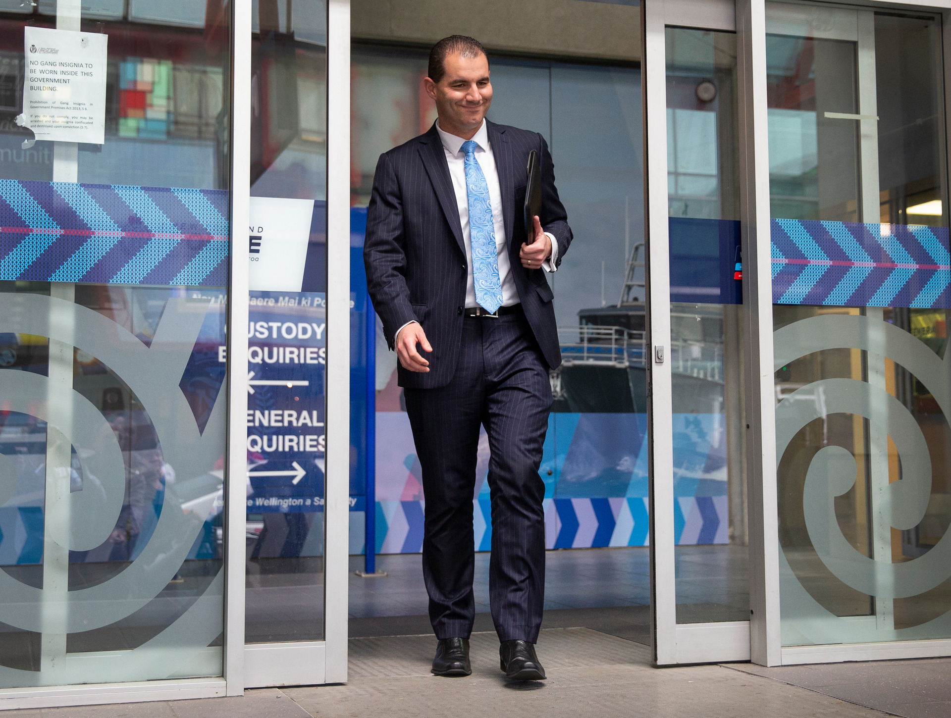 MP for Botany Jami-Lee Ross leaving the Wellington Central Police Station after his interview with detectives in October 2018. Photo / Mark Mitchell