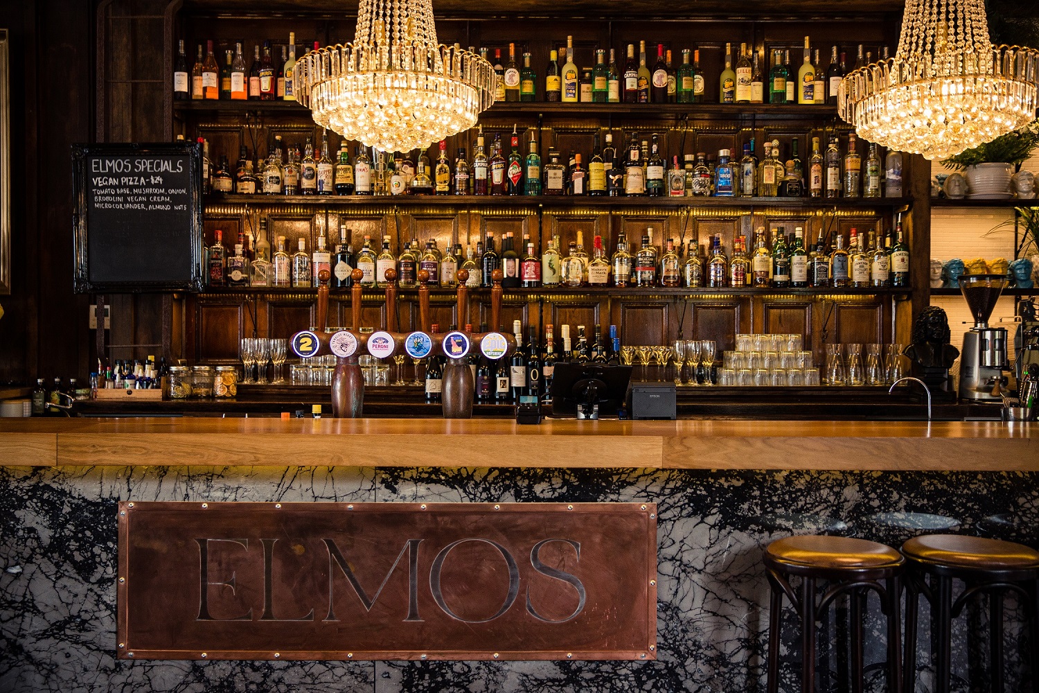 Elmo's, an Italian-style bar-restaurant on Ponsonby Rd, is owned by hospitality sister-act Bronwyn and Jessica Payne. who are reopening SPQR in January. Photo / Babiche Martens