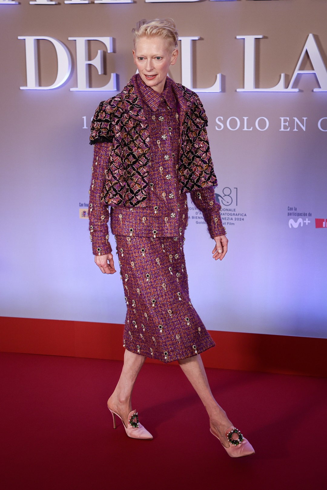 Tilda Swinton attends a photocall for the movie La Habitacion De Al Lado in Madrid, Spain. Photo / Getty Images