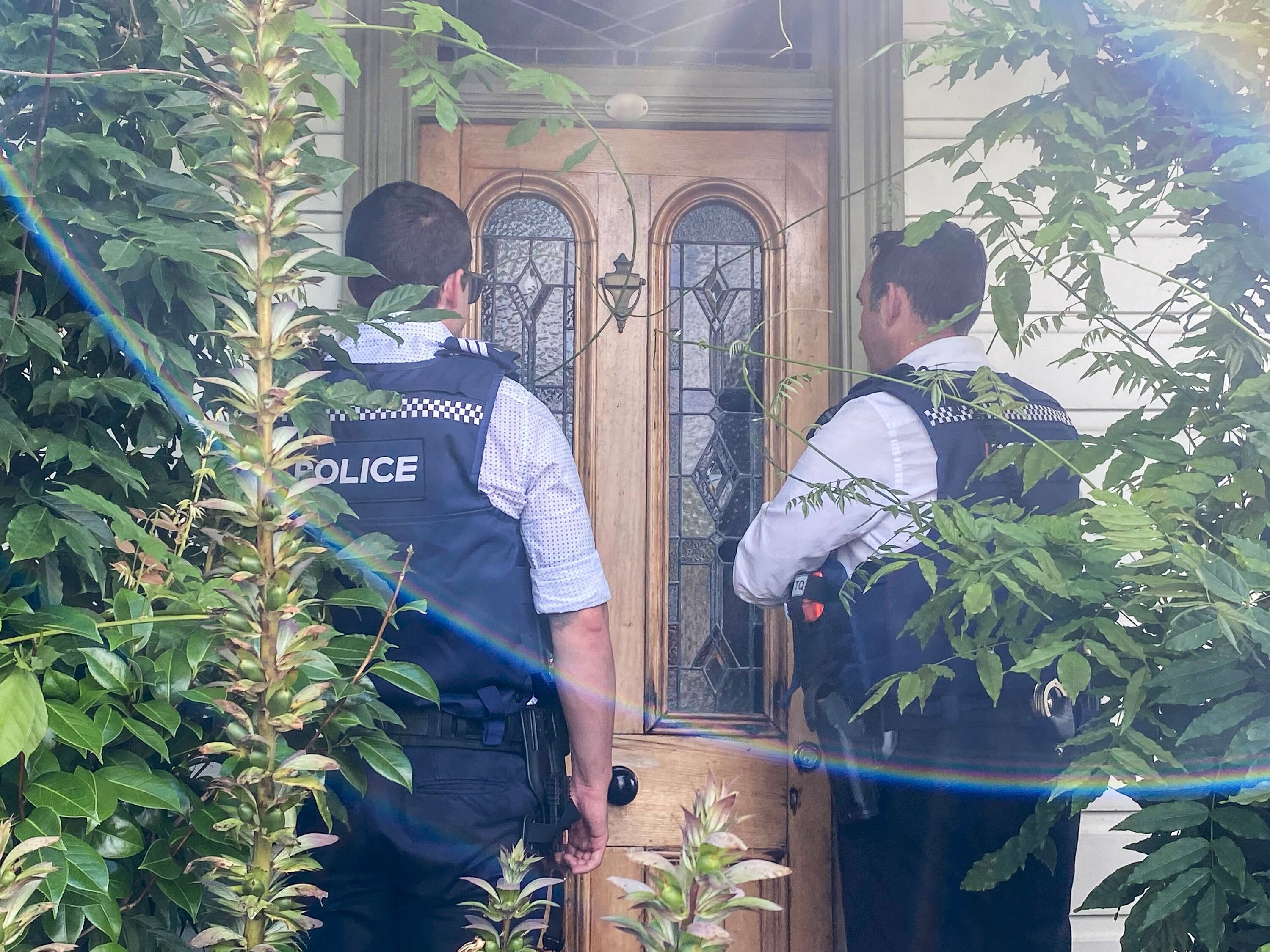 Police arrive at the house of ex-Green MP Golriz Ghahraman
New Zealand Herald photograph by George Block 16 January 2024