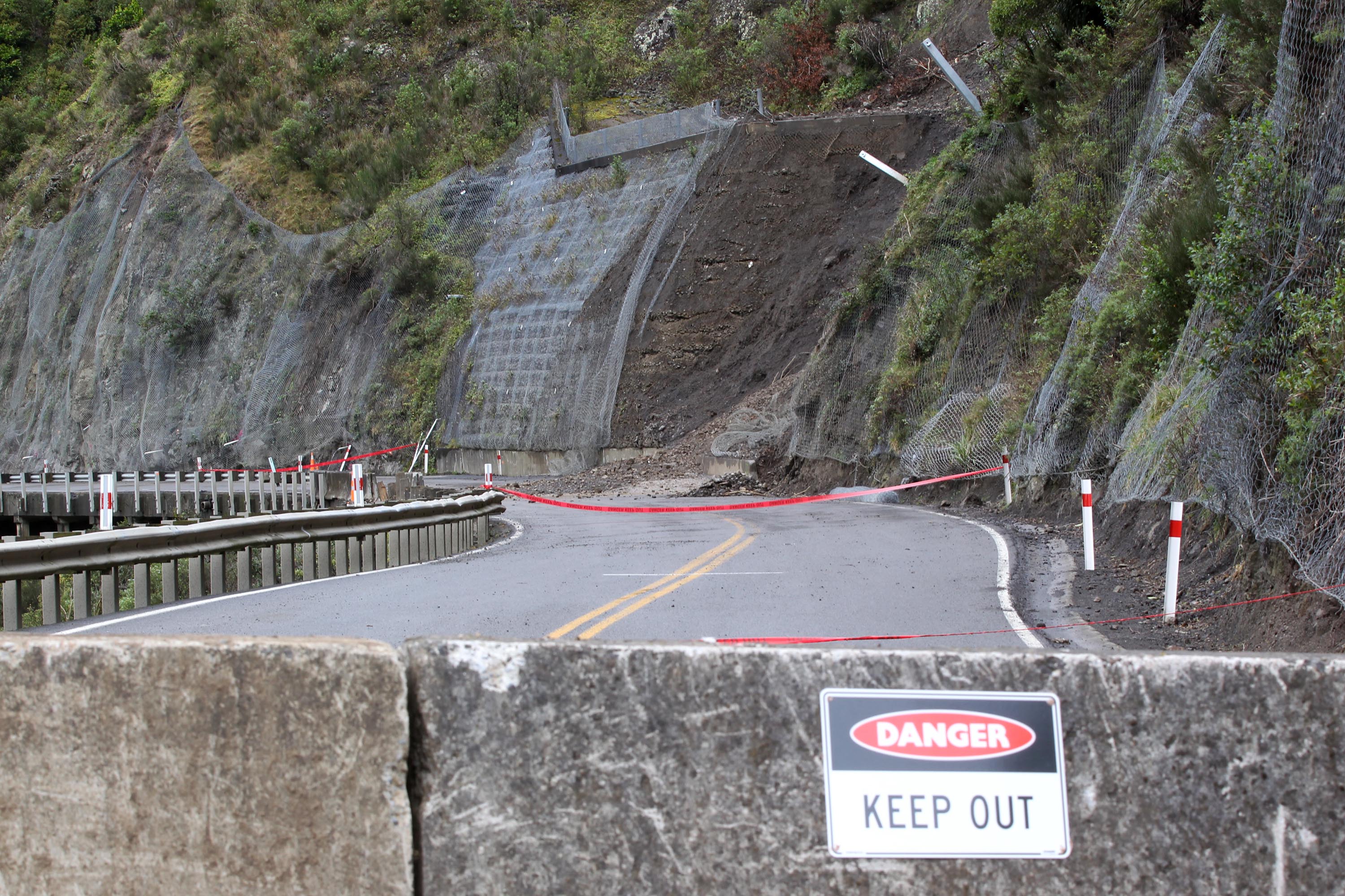 NZ Transport Agency and Transport Minister Simon Bridges said the SH3 link between Hawke's Bay and Wairarapa to Manawatu is not currently safe. Photo/Duncan Brown