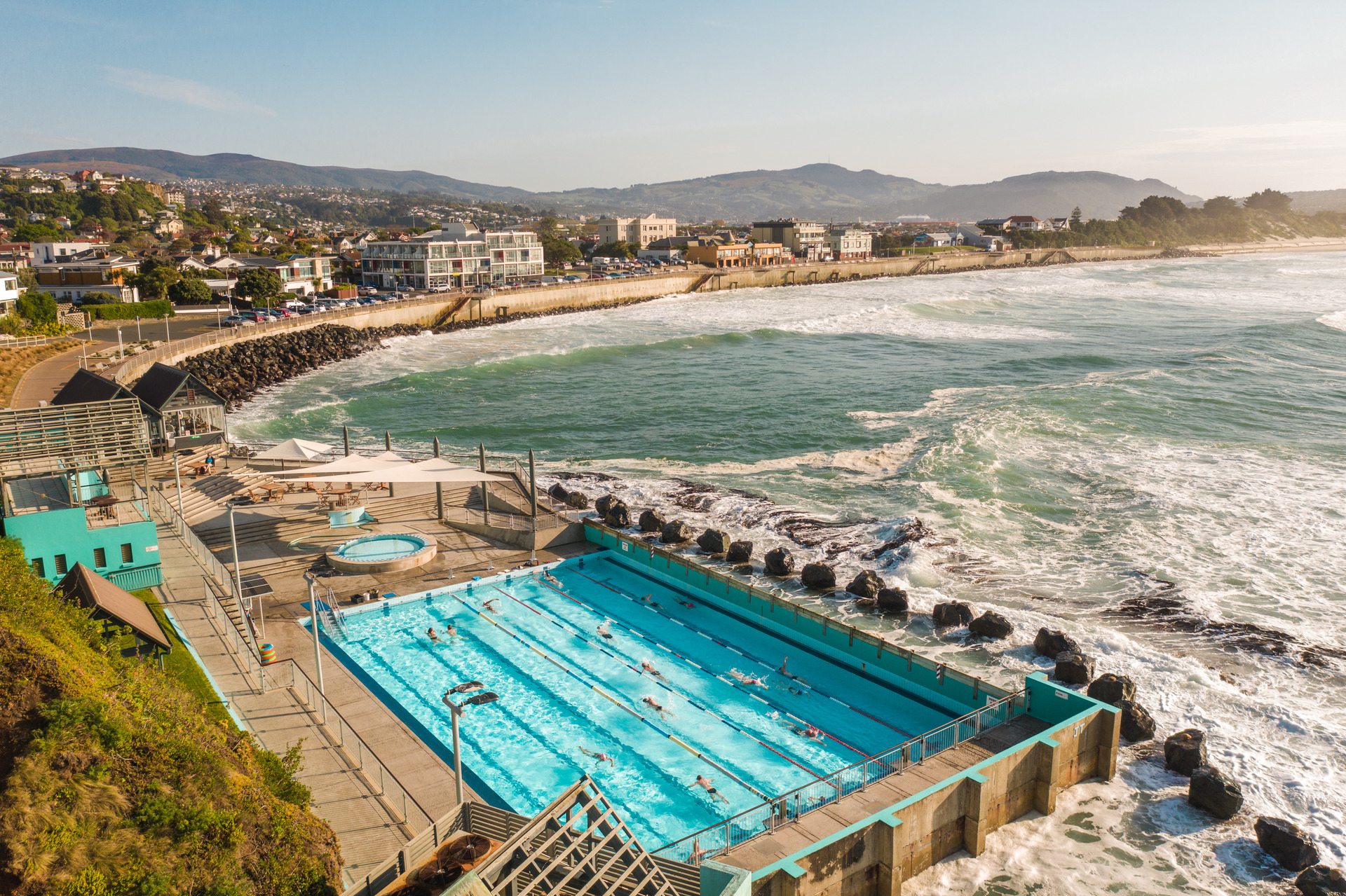 The Hot Salt Water Pool at Dunedin's St Clair beach. Photo / Dunedin NZ, Supplied