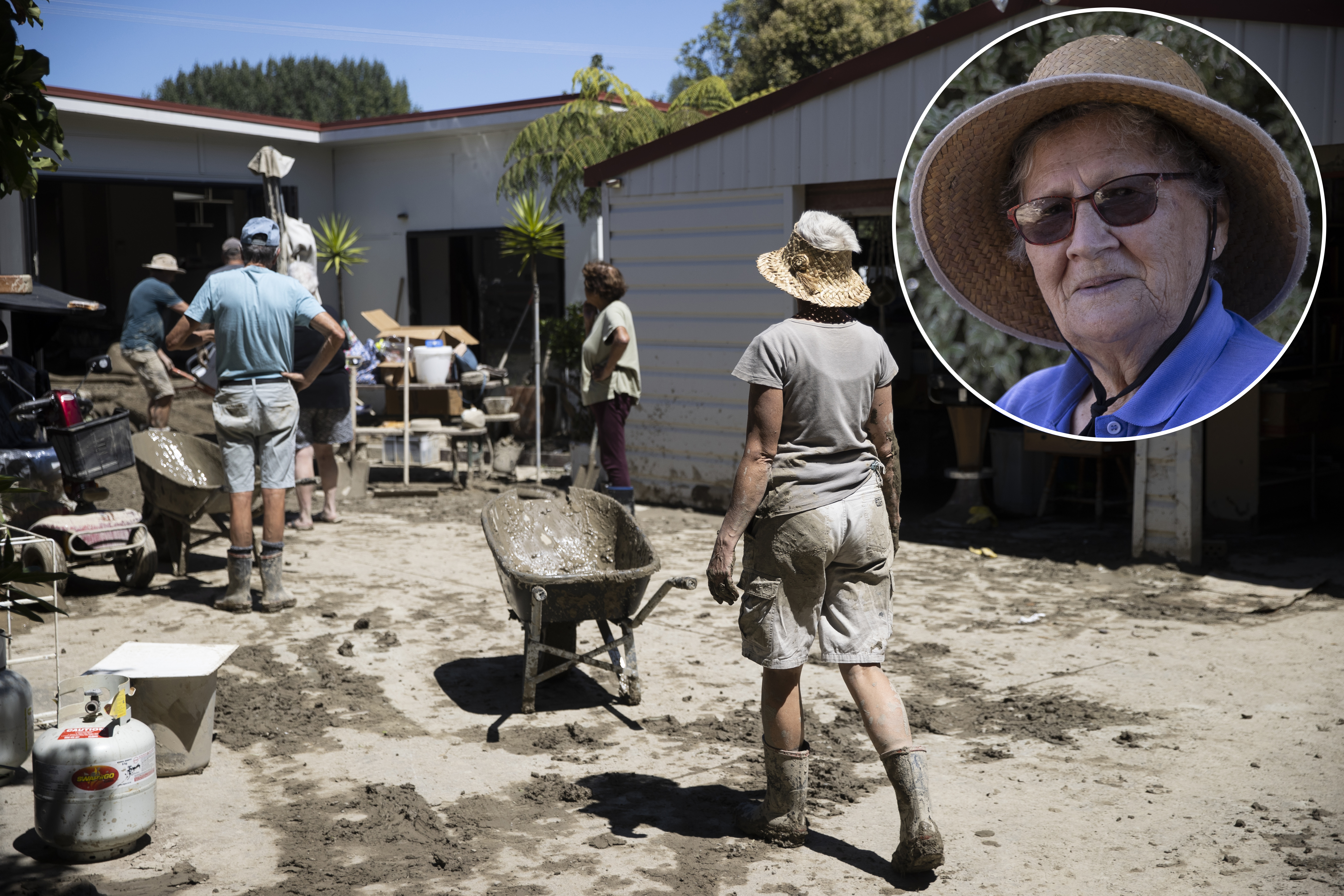 Cyclone Gabrielle has destroyed the coastline of Hawke's Bay taking out bridges and roads. The small town of Wairoa has turned into clean-up mode. Pictured: Gabrielle Mei’s house.  Photo / George Heard