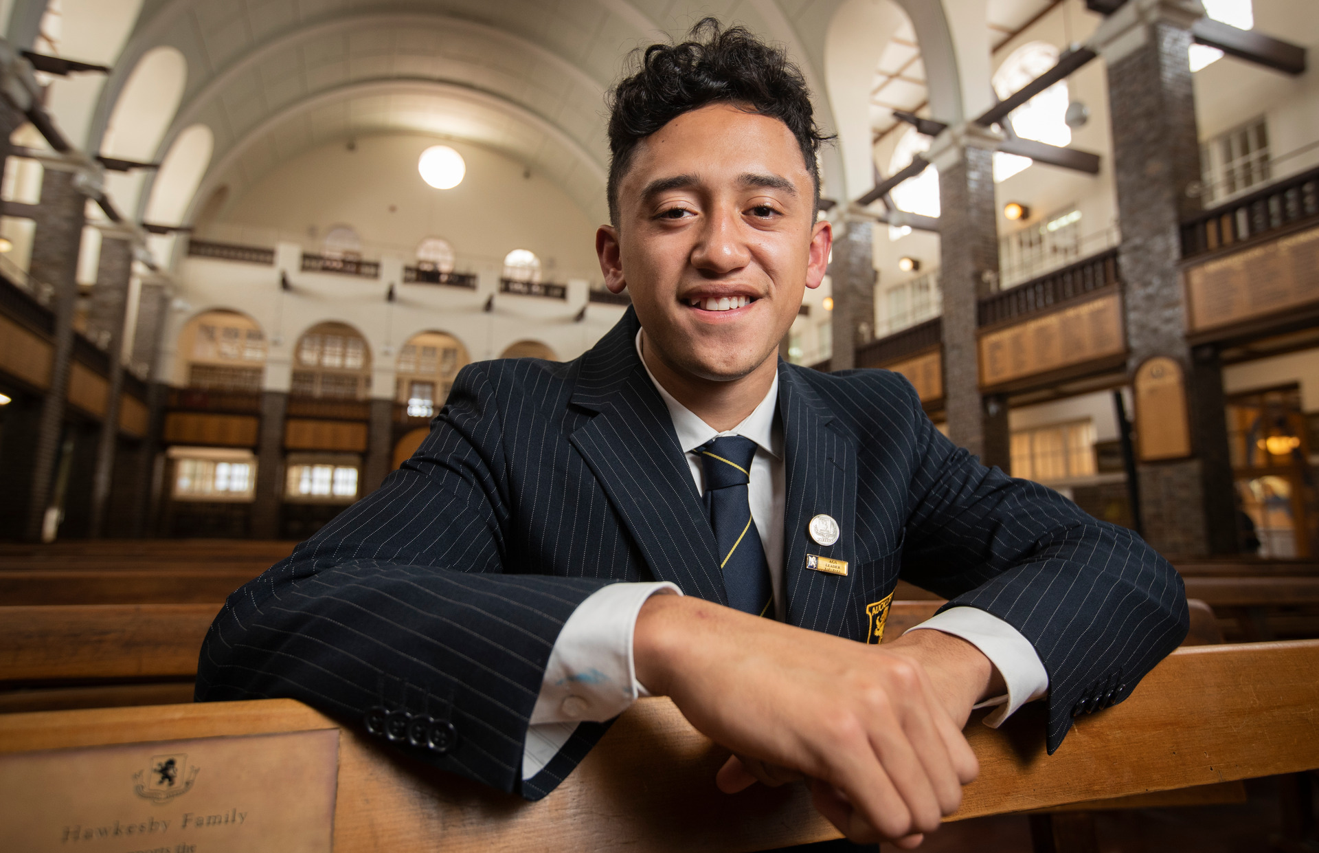 Takerei Rollo feels prepared for Otago University next year because he has got used to external exams at Auckland Grammar. Photo / Greg Bowker