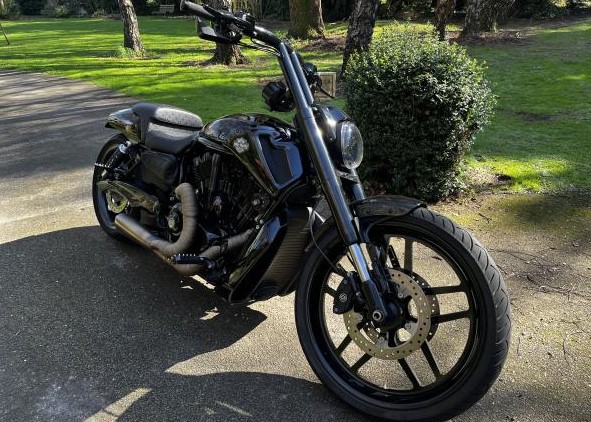 A bike seized in the raids.