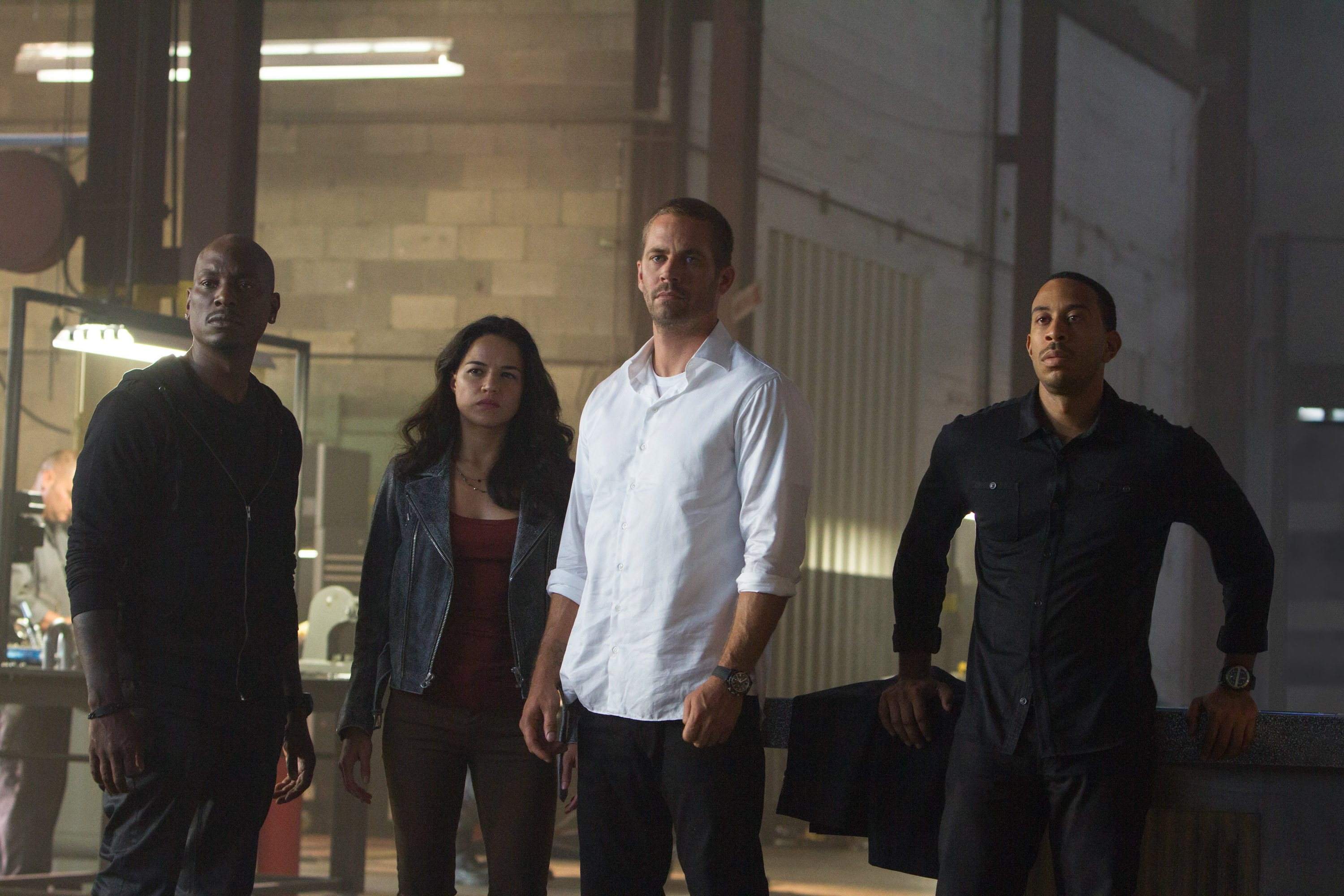 Tyrese Gibson, Michelle Rodriguez, Paul Walker and Chris 