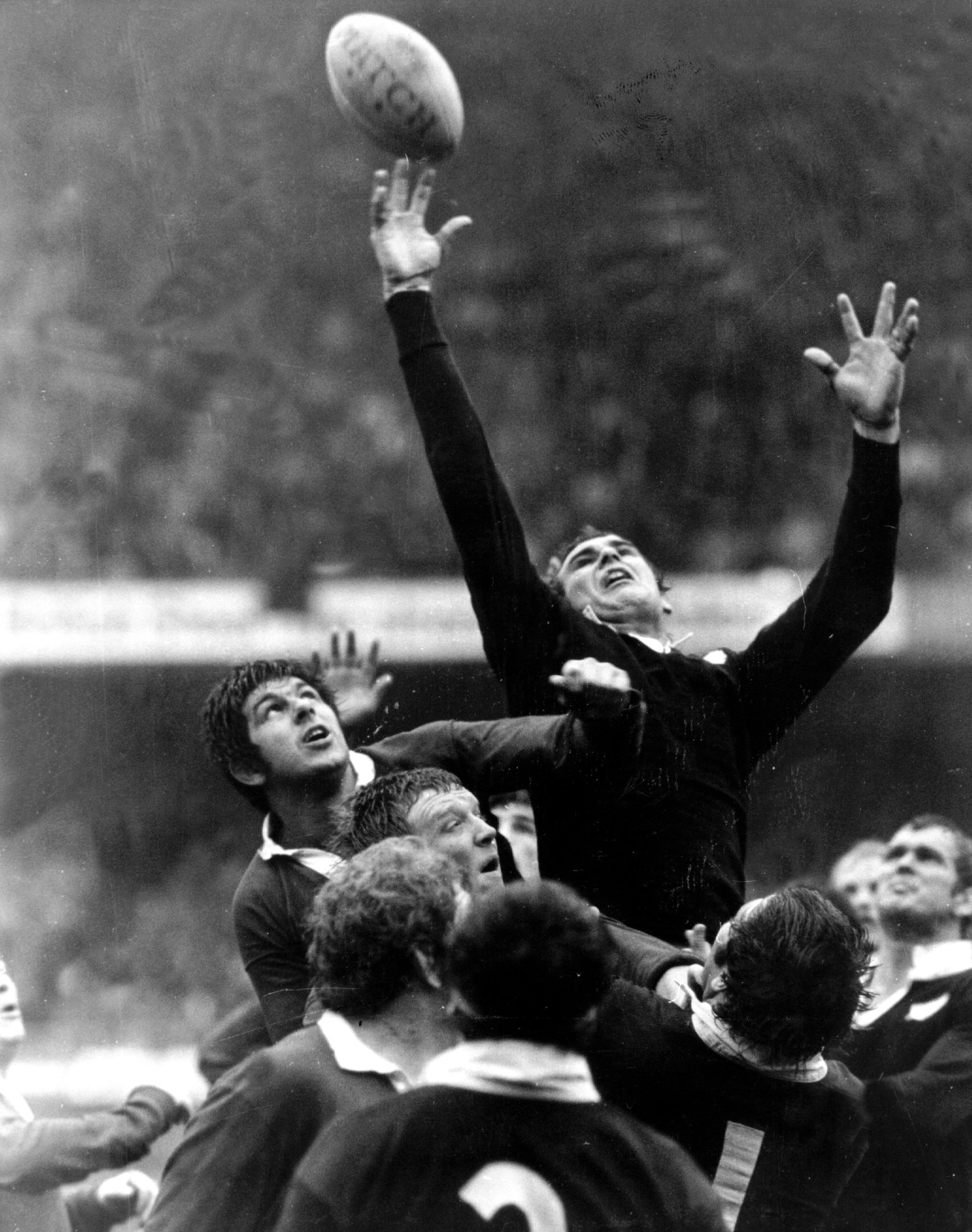 Andy Haden in action during the All Blacks Tour of Britain, 1978. Photo / Photosport