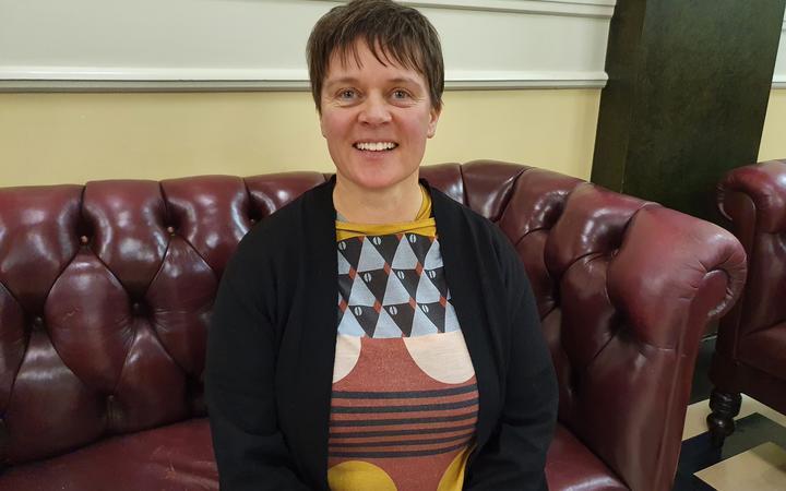 Mel Johnston, apartment owner and body corporate chair in Newtown. Photo / RNZ