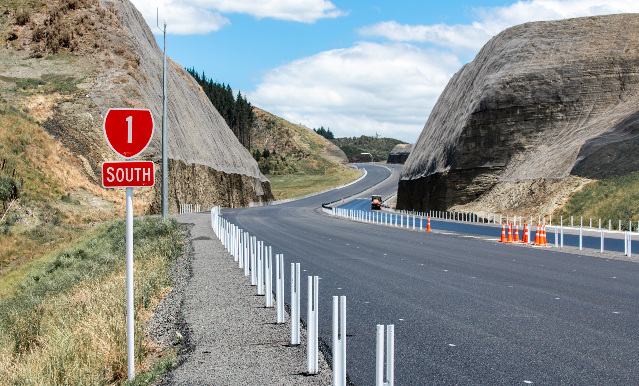 The new motorway is due to be open to motorists by Monday. Photo / Supplied