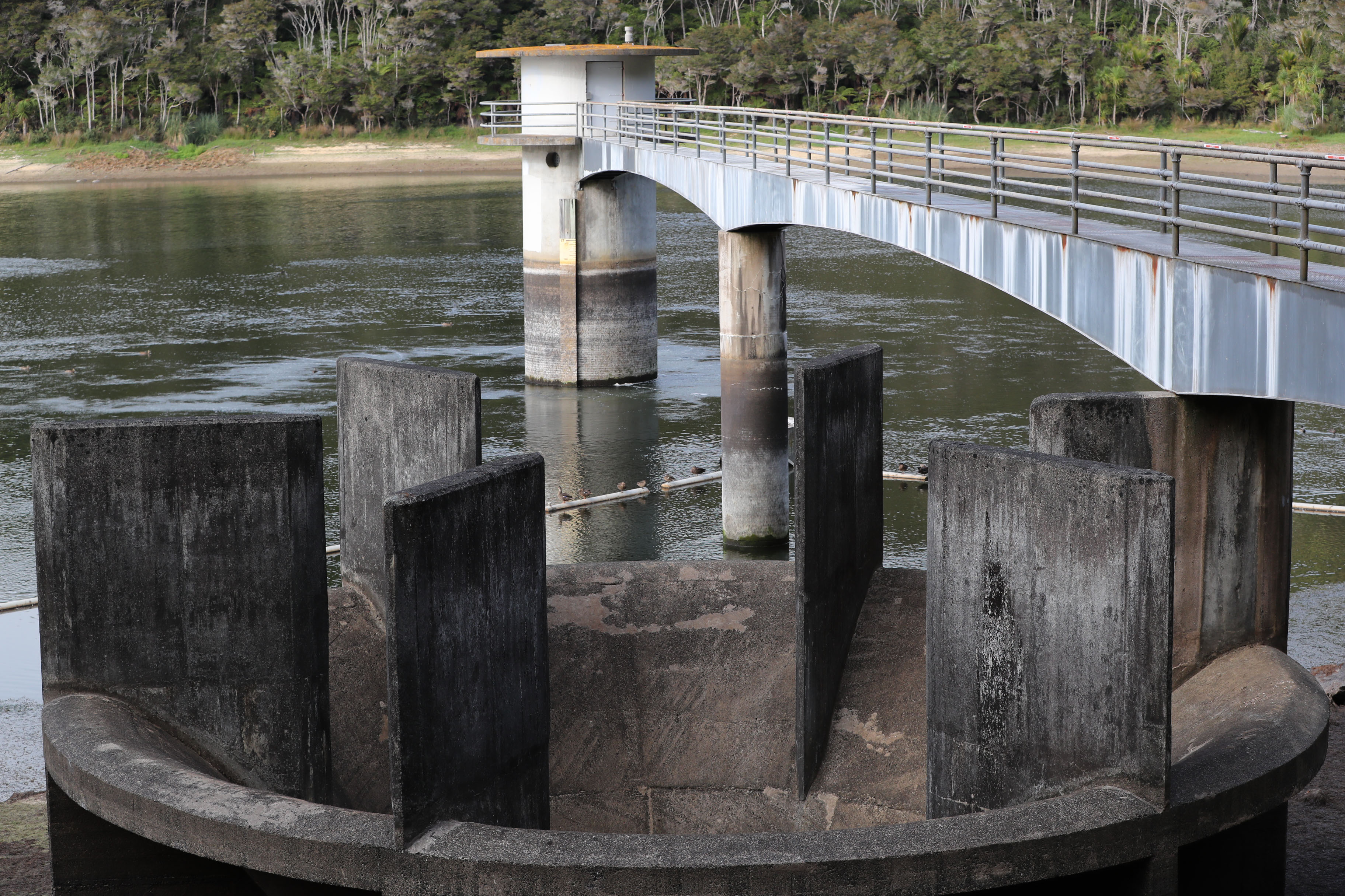 Wangārei's Whau Valley city water supply dam in February 2020 amid one of the region's worst droughts.