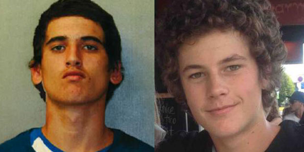 Beauen Wallace-Loretz (left) and Leonard Nattrass-Berquist murdered Ihaia Gillman-Harris in a motel room in Epsom after he bought them food and gave them $400. Photo / NZME