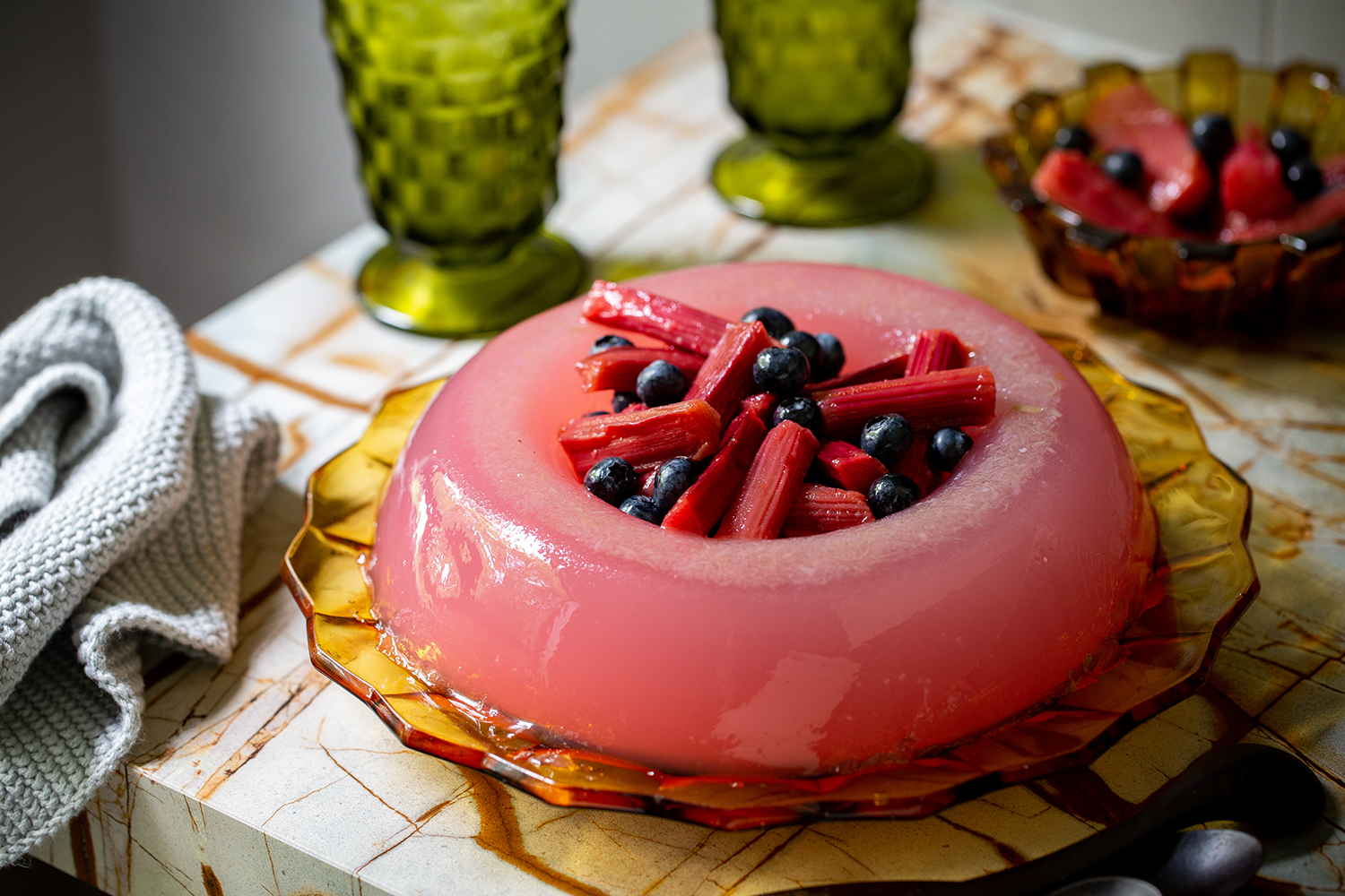 Enjoy this rhubarb jelly through summer. Photo / Babiche Martens