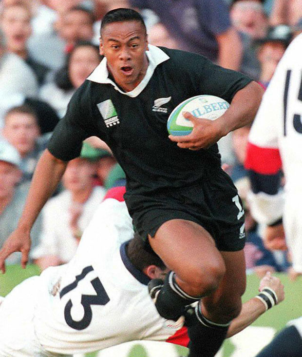 For many, this is the defining image of Lomu. Photo / Getty Images