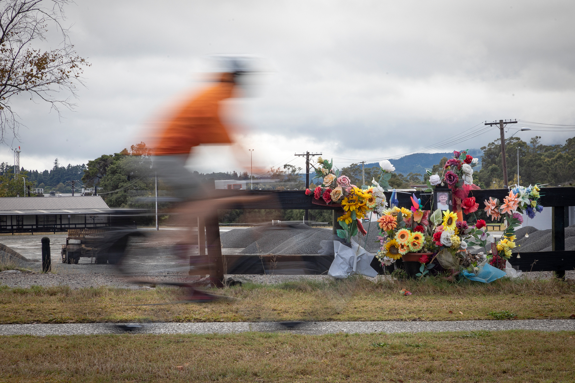 Tributes to Joshua Heath are left at the scene of the crash on October 2 last year. Photo / Andrew Warner