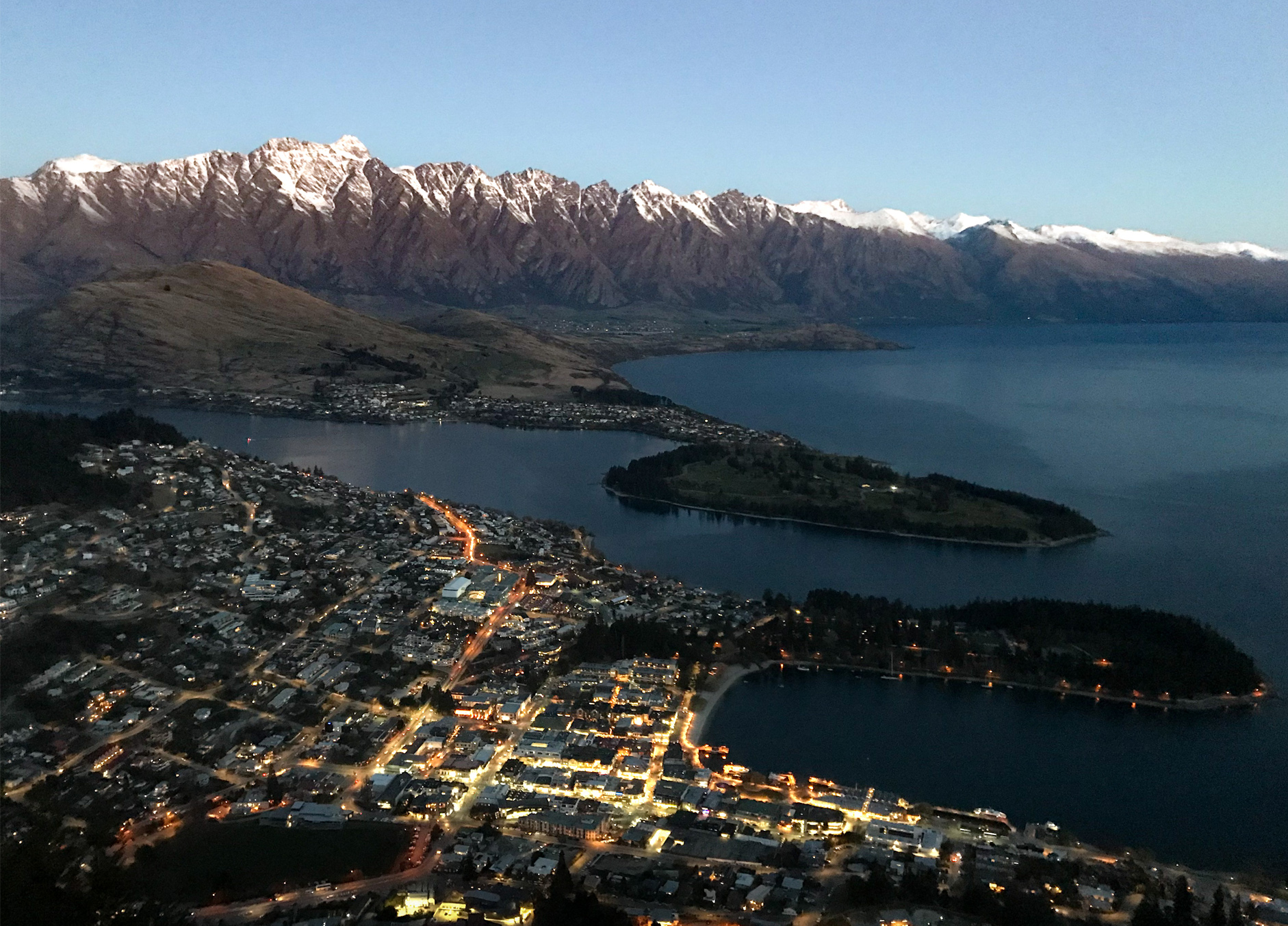 Queenstown from above. Photo / The Flains Travel