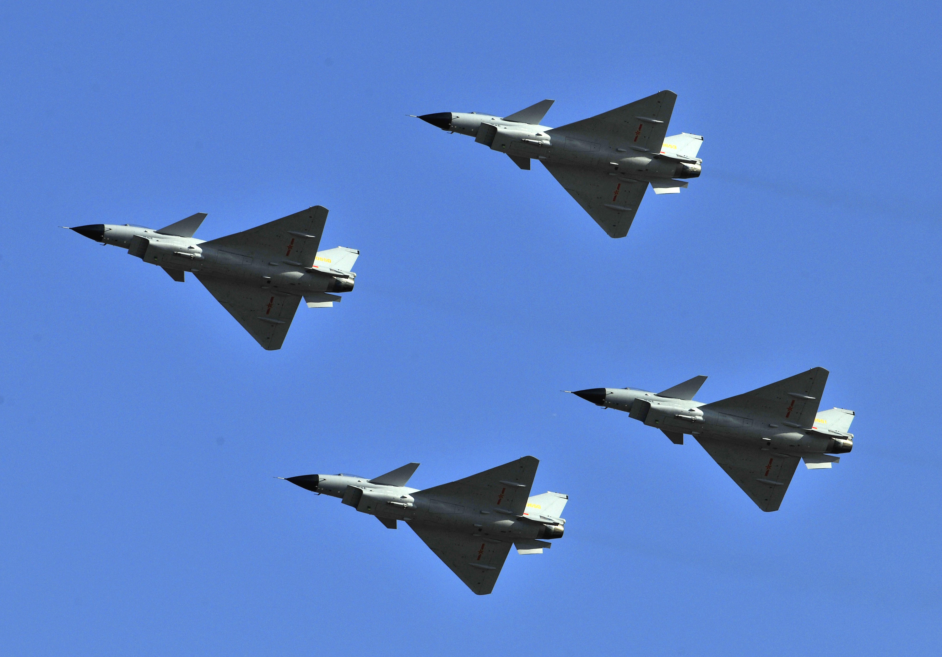 China sent dozens of warplanes, including fighter jets and bombers, toward Taiwan, the island's Defense Ministry said. Photo / AP