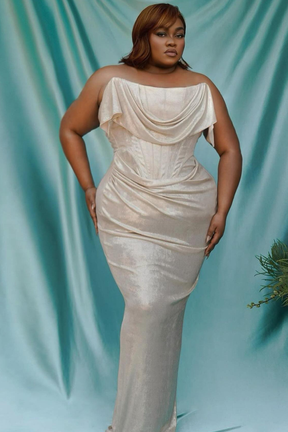 Da'Vine Joy Randolph dressed for the 76th Creative Arts Emmy Awards in Los Angeles. Photo / @csiriano