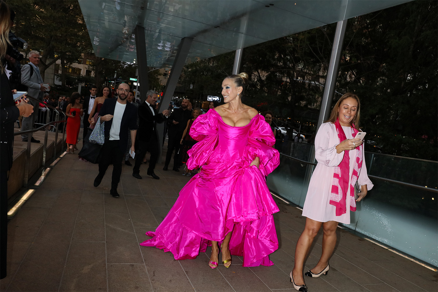 Sarah Jessica Parker in Zac Posen at the New York City Ballet gala. Photo / Rebecca Smeyne for The New York Times