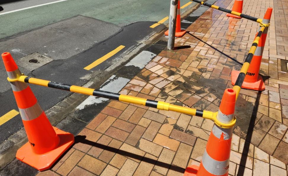 A leak in Wellington.  RNZ / Jemima Huston