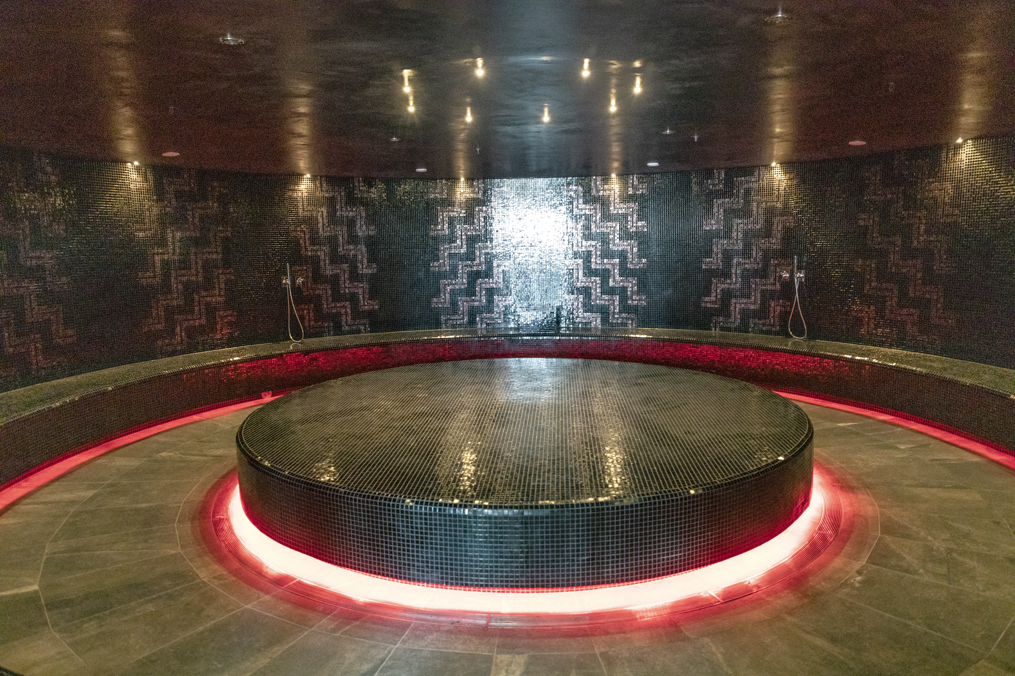 The steam room at Wai Ariki Hot Springs and Spa. Photo / Andrew Warner