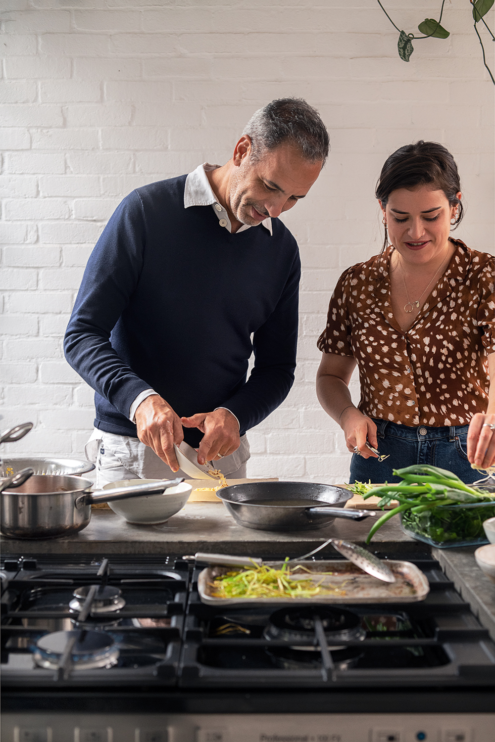 Yotam and Ixta Belfrage, co author of Flavour. Photo / Jonathan Lovekin